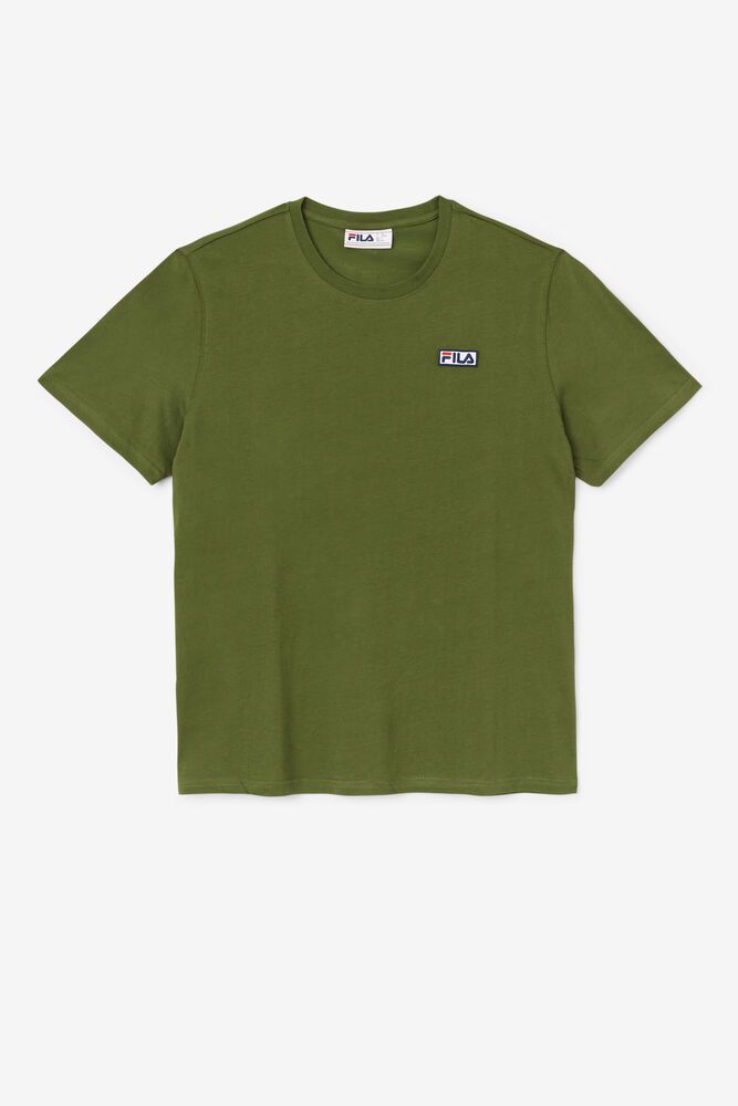 Fila Skylar Olive T-Shirt Mens - NZ 85964-PCHW